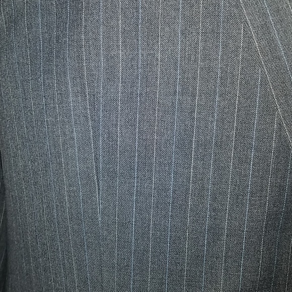 Nautica Mens Gray Striped Blue White Suit - Picture 2 of 7